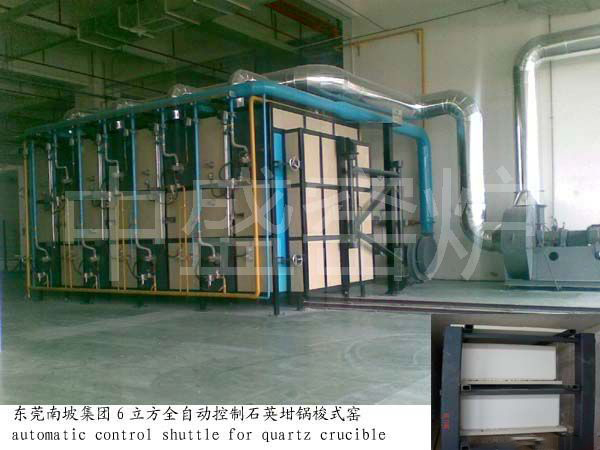 東莞南坡集團6立方全自動控制石英坩鍋梭式窯